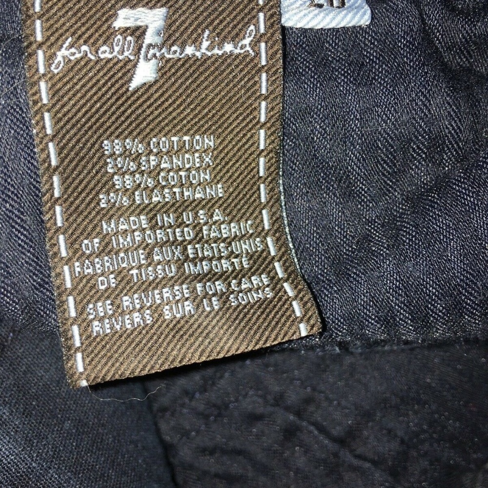 7 For All mankind Rocker Slim Boot Cut Jeans 26 - Picture 6 of 7